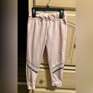 Body Glove Pink Sweatpants with Silver Stripes